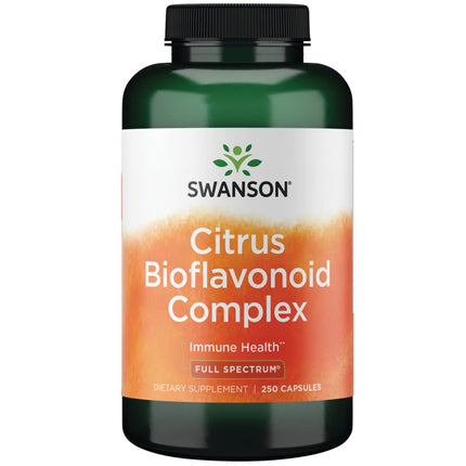 Swanson Full Spectrum Citrus Bioflavonoid Complex Immune and Antioxidant Supplement for Adults Seeking Enhanced Vitamin C Absorption - 50% Standardized (250 Capsules)