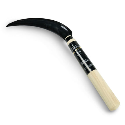 HOUNEN Japanese Harvest Sickle, 5.9-Inch Serrated SK-5 Steel Rice Knife