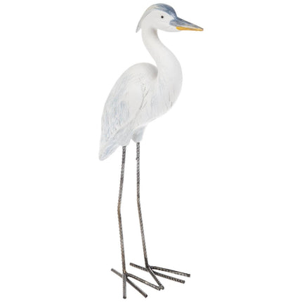 Hobby Lobby Decorative Standing Heron Statue, Resin & Metal, 15.75 inches