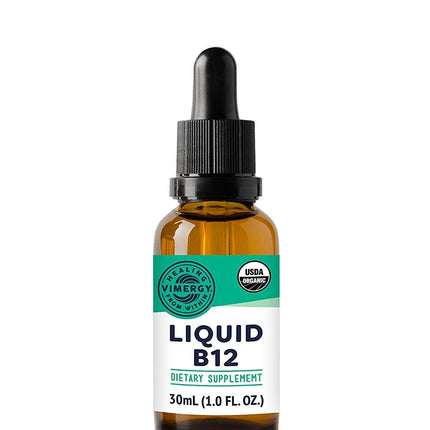 Vimergy USDA Organic Liquid Vitamin B12 Supplement 2500 mcg, Methylcobalamin & Adenosylcobalamin Fast-Absorbing Energy Support, Vegan, Non-GMO B12 Vitamins for Women & Men 30 Serving (30 mL)