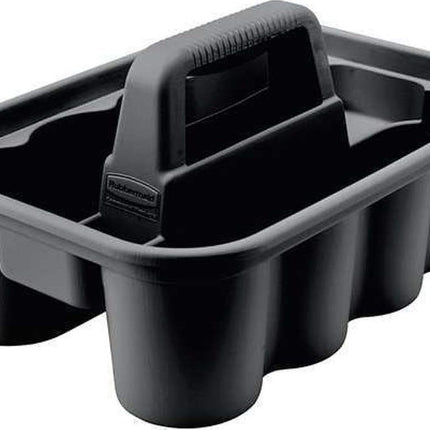 Rubbermaid Commercial Products Deluxe Carry Caddy for Take-Out Coffee/Soft Drinks Postmates/Uber Eats/Food Delivery Cleaning Products Sports/Water Bottles Black