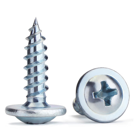 Wood Screws,#8×5/8 inch 350Pcs Silver Phillips Truss Head Screws