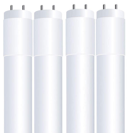 Feit Electric T8 LED Bulbs 4 Foot, 40 Watt Equivalent, Type A Tube Light, Plug & Play, T8 or T12 LED Tube Light, LED Fluorescent Replacement, Frosted, T48/840/LEDG2/4, 4100K Cool White, 4 Pack
