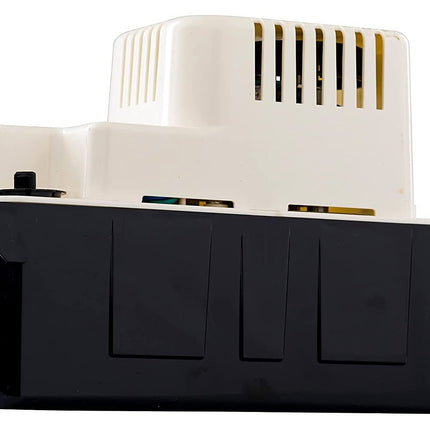 Little Giant VCMA-20ULS 115 Volt, 80 GPH, 1/30 HP Automatic Condensate Removal Pump for HVAC/Refrigeration Systems/Dehumidifiers with Overflow Detection Switch and 6-Foot Cord, White/Black, 554425