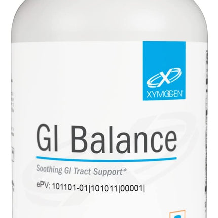 XYMOGEN GI Balance - Supports Gastrointestinal Health & Healthy Bowel Movements - Free of Gluten, Dairy & Soy - 150 Capsules