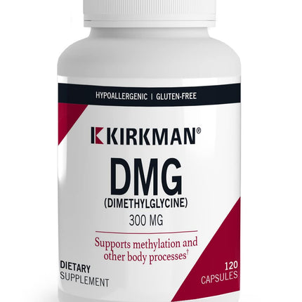 Kirkman - DMG (Dimethylglycine) 300 mg - 120 Capsules - High Potency - Supports Methylation - Hypoallergenic