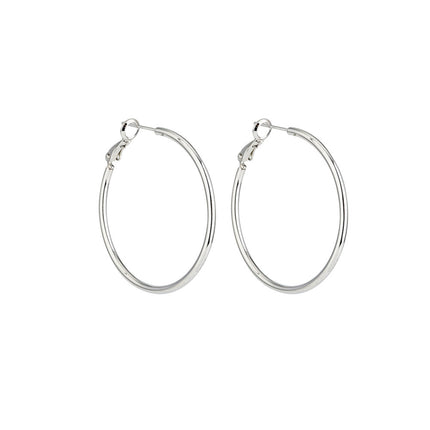 Aloooha Lightweight Surgical Stainless Steel Hoop Earring for Women, Silver Hoop Earrings for women,925 Sterling Silver Post Hypoallergenic, Daily Wear Versatile Hoops (3 Pairs(30/40/50mm))