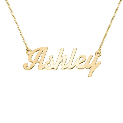 TSD Custom Dainty Name Necklace Personalized in Solid or Gold Plated or Sterling Silver by Jewlr, Customized Jewelry Necklace Gift for Women, Personalized with any Name or Word