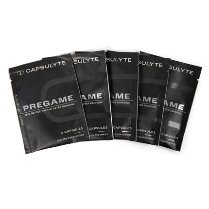 CAPSULYTE Pregame | Prevent Feeling Awful After Drinking | Alcohol Aid and Liver Health | Doctor Formulated | DHM, N-Acetyl Cysteine NAC, Milk Thistle (Trial Pack (20 Capsules))
