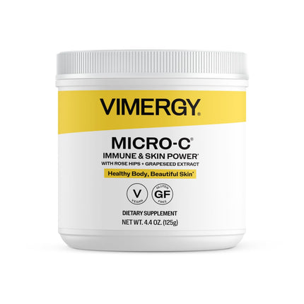Vimergy Micro-C® Immune Power™* - Travel Size, 35 2000mg Servings – Gentle Form – Antioxidant Phytonutrients – Immune & Nerve Support – Benefits Bone & Cartilage – Gluten-Free, Kosher, Vegan (125g)