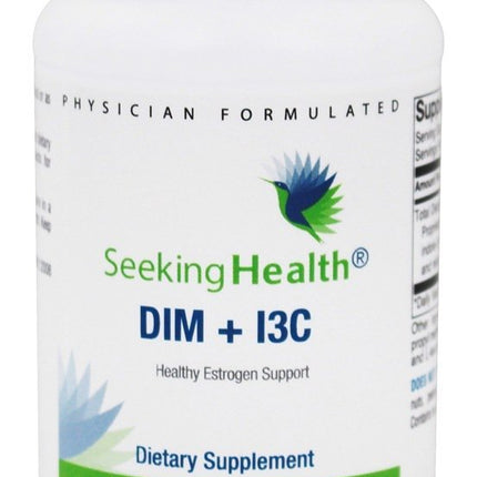 Seeking Health DIM & I3C - Support Healthy Liver Metabolism of Estrogen - Formula with DIM & I3C to Support Healthy Cellular Response - 400 mg, 60 Capsules