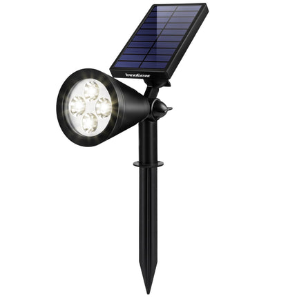 InnoGear Solar Spot Lights, Outdoor Solar Lights Solar Spotlights Flag Pole Light Waterproof Landscape Lighting Outside for Flag Uplighting Backyard Patio Pathway Statue Palm Tree Sign, Warm White