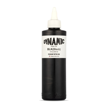 Dynamic Color Black Tattoo Ink, Made in USA Since 1990, 8 oz