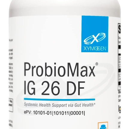 XYMOGEN ProbioMax IG 26 - Immunized Egg Powder & Bacillus Coagulans - Digestive Health Support - Vegetarian, Gluten-Free & Non-GMO - 120 Capsules