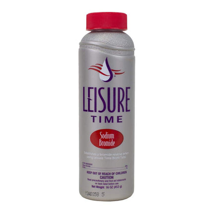 Leisure Time BE1 Sodium Bromide Spa Care Bromine Reserve for Spas and Hot Tubs, 16 Ounces