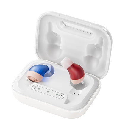 Flaygo Rechargeable Hearing Aids for Seniors with 16-Channel Digital Chips Intelligent Noise Cancellation for Clear Sound Super-Mini Invisible Design Comfort Fit in Ear Canal & 7-Day Ultra Standby