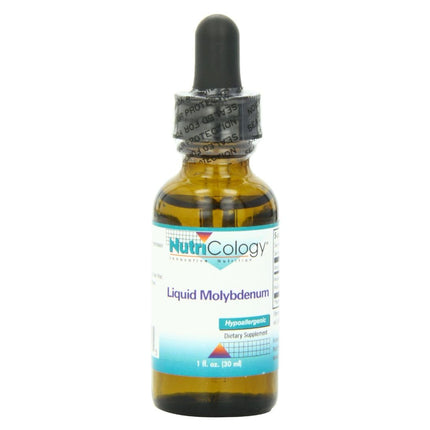 NutriCology Liquid Molybdenum - Trace Mineral Drops - 25 mcg Molybdenum Per Drop - Sulfur & Metabolism Support - Hypoallergenic - 200 Servings - 1 fl oz