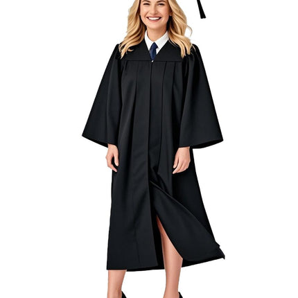 GradPlaza Matte Graduation Cap and Gown 2026 Tassel Black Graduation Cap and Gown Tassel Middle High School College Robe