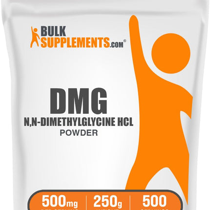 BulkSupplements.com DMG Powder - as N,N-Dimethylglycine HCl, DMG Supplement - Gluten Free, 500mg per Serving, 250g (8.8 oz) (Pack of 1)