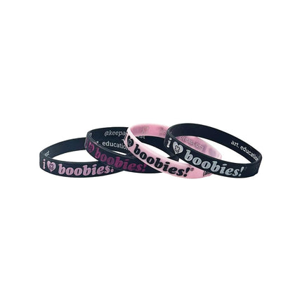 Keep A Breast i love boobies! Mini Bracelet Bundle - Gothic and Licorice