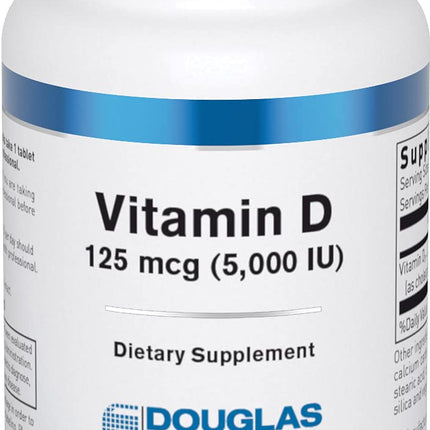 Douglas Laboratories Vitamin D (5,000 I.U.) | Vitamin D3 Supplement to Support Immune Health, Calcium Levels, and Bones* | 100 Tablets