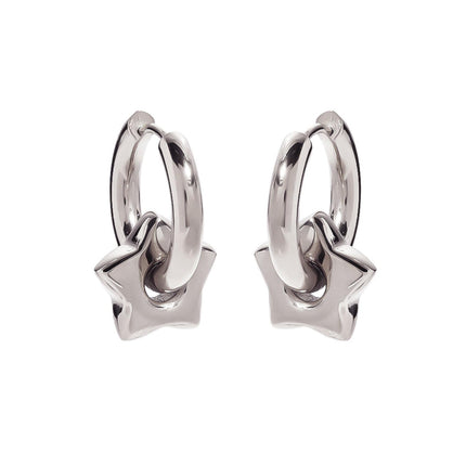 Star Hoop Earrings For Women