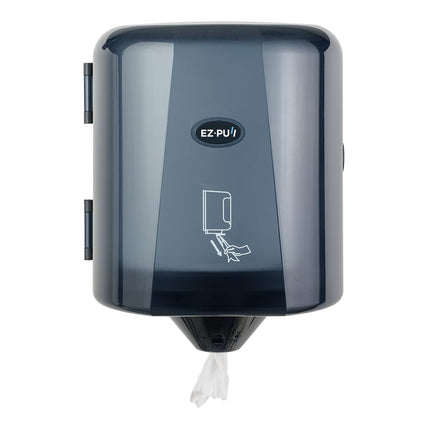 EZbrnd Wall Mount High Capacity Centerpull Paper Towel Dispenser for Commercial/Washroom/Office/FoodService, Pearl Black