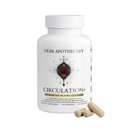 Circulation+ Advanced Formula - Botanical Herbal Complex with Cayenne Ginger - Traditional Wellness Blend with Vitamins Minerals - Daily Herbal Supplement - Vegan Non-GMO Gluten-Free - 60 Capsules