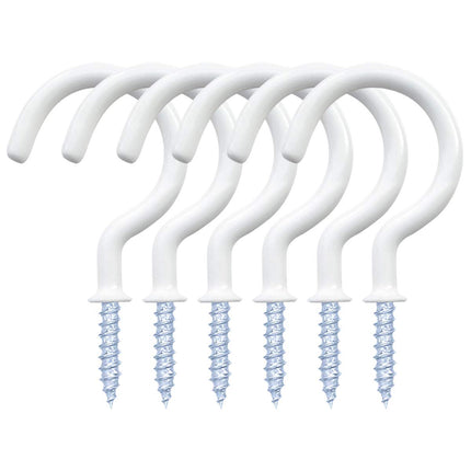 yuntop 12 Pack Vinyl Coated Ceiling Hooks,Screw-in Mug Hooks