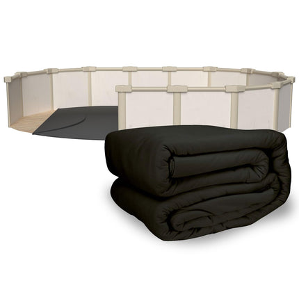 Rhino Pad 18 ft x 33 ft Oval Pool Liner Pad for Above Ground Pools | Durable Puncture Resistant Mat | Effortless to Install | Strong Eco-Friendly Padding | Extends Life of Swimming Pool Liners