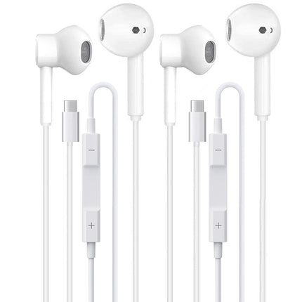 GIJIVCOZ Earbuds/Headphones/Earphones Wired in Ear Headphone Plug Built-in Microphone & Volume Control for iPhone Android Phone PC Computer Laptop