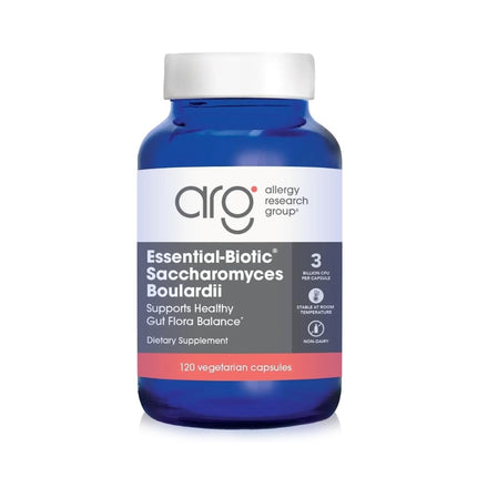 ARG Essential-Biotic Saccharomyces Boulardii - 9 Billion CFU Probiotic Yeast - Gastrointestinal Balance & Immune Function Support - Vegetarian - 40 Servings - 120 Capsules