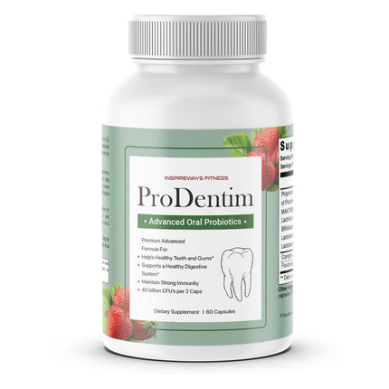 ProDentim Advanced Oral Health Probiotics– Advanced Formula for Healthy Gums, Teeth, Fresh Breath - Oral Probiotics for Bad Breath Support (1-Pack - 60 Capsules)