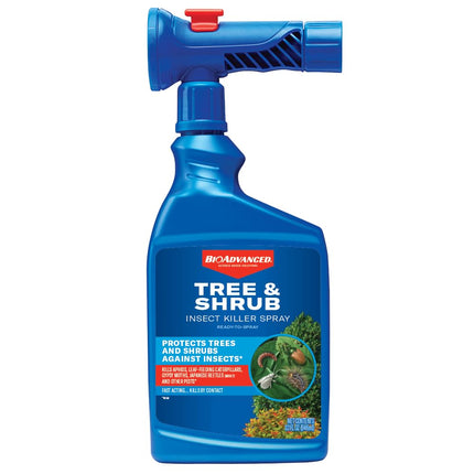 BioAdvanced Tree & Shrub Insect Killer Spray - Outdoor Pest Control - 32 oz
