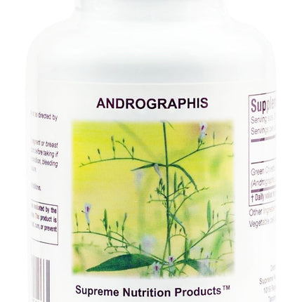 Supreme Nutrition Andrographis, 90 Pure Green Chiretta Vegetarian Capsules
