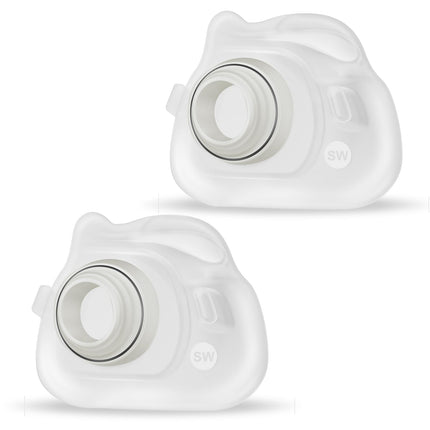 2 Packs Reliable Silicone Cushion for AirFit F40 Full Face Replacement Cushion (Small Wide)