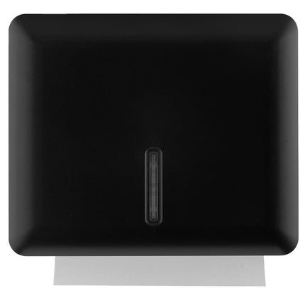 Multifold Paper Towel Dispenser Wall Mount (Black), Folded Hand Towel Dispenser for Bathroom/Restroom (Holds up to 300 Towels), Commercial Paper Towel Holder, Trifold Paper Towels Dispenser by EnBath