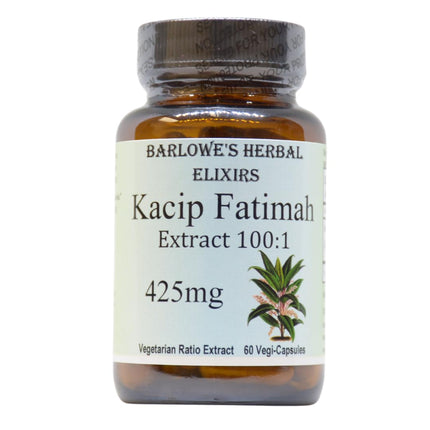 Kacip Fatimah 100:1 Extract | Labisia Pumila | Herbal Supplement for Women's Wellness | 425mg Per Capsule | 60 Vegan Capsules | Stearate-Free | Packaged in Glass