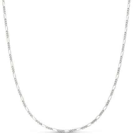 Amazon Essentials 14k Gold or Sterling Silver Plated Figaro Chain Necklace