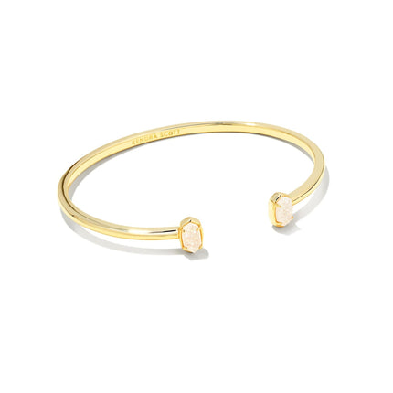 Kendra Scott Emilie Cuff Bracelet, Gold Plated Brass, Iridescent Drusy, Fashion Jewelry for Women