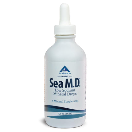 Anderson Sea M.D. Concentrated Trace Mineral Drops, 79 Trace Minerals with Magnesium, Sodium and Chloride Electrolytes - Supports Hydration, Energy, Muscles and Bone Health - 4 Fl Oz, 60 Servings