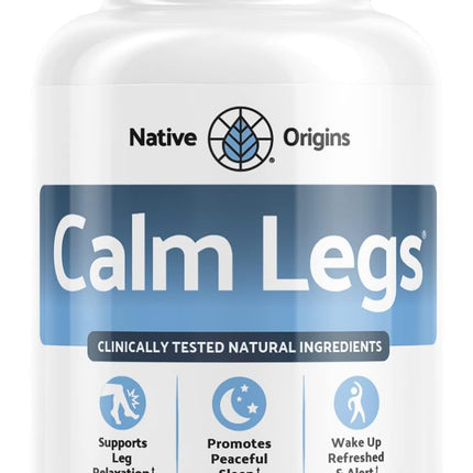 Calm Legs Natural for Natural Itching, Crawling, Tingling and Agitated Leg with Iron, Magnesium, and Valerian Root (60 Tablets)…