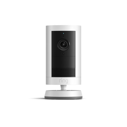 Ring Outdoor Cam Plus, Plug-In (newest model), Home or business security, Wide-Angle 2K Video with Ring Vision, Low-Light Sight for full-color night vision, Mount-Anywhere Versatility, White