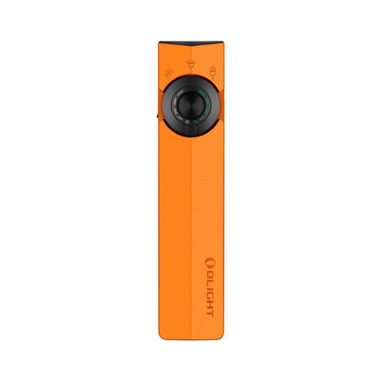 OLIGHT ArkPro EDC Flat Flashlight Rechargeable with Green Beam, UV and White LED,1500 Lumens USB-C Pocket Camping Flashlight, Spotlight Floodlight for Outdoor Emergency Working (Orange CW)