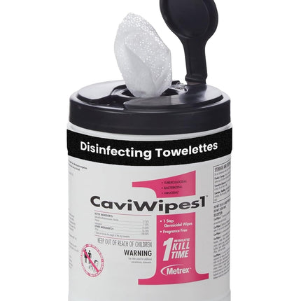 Metrex CaviWipes1 Disinfecting Wipes, 6x6.75 in, 160 Ct