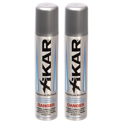 Xikar PUROFINE Butane Fuel Refill 100ml (3.38 fl oz) Canisters - 99.999% Ultra Refined, Food Grade, Culinary Butane Refill for Torch & Lighter, Jet Flame Lighter Fuel & Kitchen Torch Refills (2 Pack)