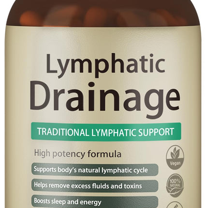 Lymphatic Drainage Capsules, 120 Capsules Lymphatic Drainage Supplement - 2 Month Supply with Dandelion Extract, Cleavers Extract - Supports Cellulite Reduction, Lymphatic Drainage & Immune Health