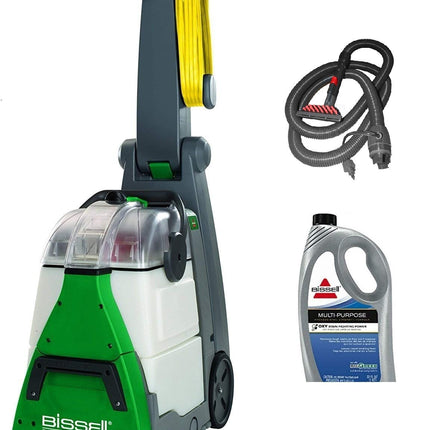 Bissell BigGreen Commercial BG10 Deep Cleaning 2 Motor Extracter Machine w/ Upholstery Tool, and 32 OZ Shampoo Bundle