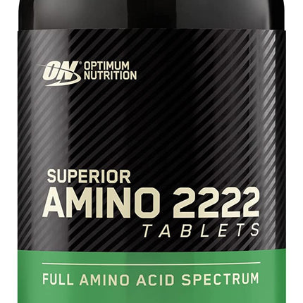 Optimum Nutrition Superior Amino 2222 Tablets, Complete Essential Amino Acids, EAAs, 320 Count