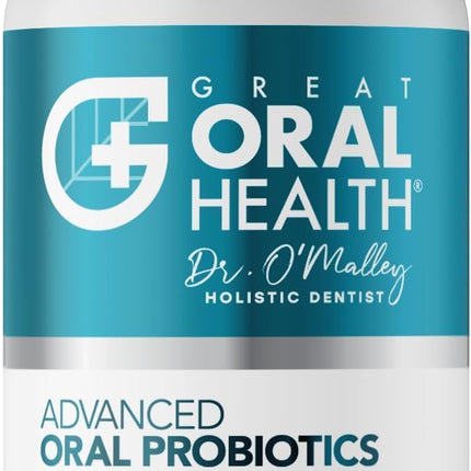 Oral Probiotics for Mouth Bad Breath Treatment for Adults; Dentist Formulated Dental Probiotics for Teeth and Gums Health & Chronic Halitosis with BLIS K12 M18, 60 Chewable Oral Health Tablets Mint
